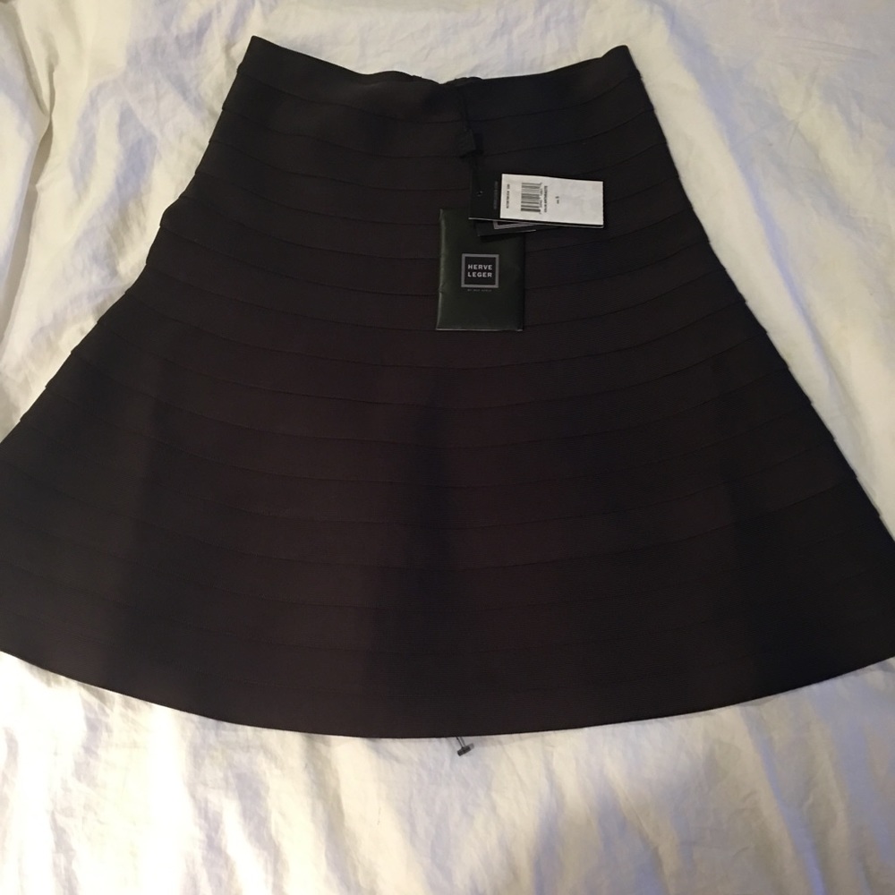 Herve Leger Black Skirt Size S